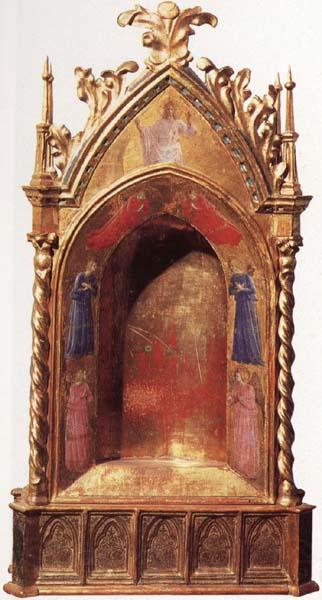 Fra Angelico Reliqury with Depiction of Christ and Angels